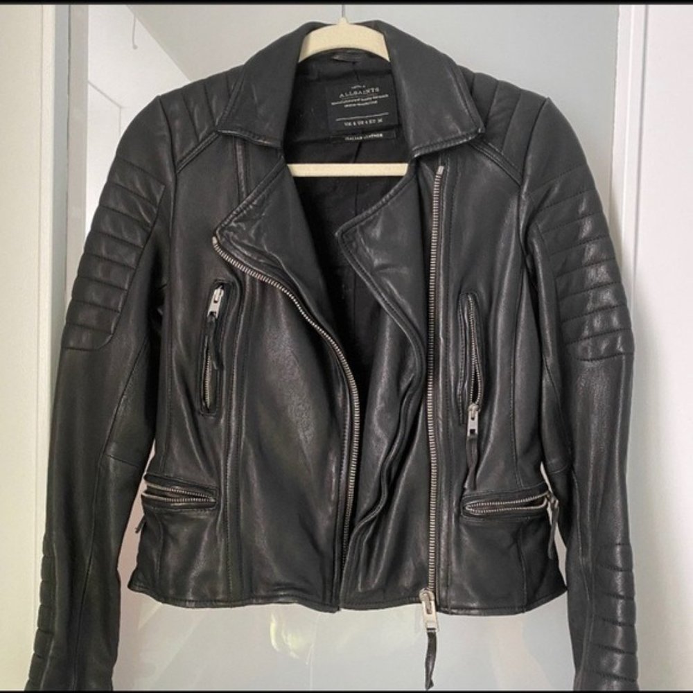 All Saints Leather Moto Jacket